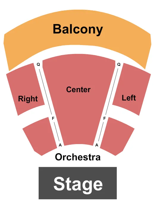 LINCOLN THEATRE COLUMBUS ENDSTAGE 2 Seating Map Seating Chart