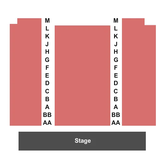  END STAGE Seating Map Seating Chart