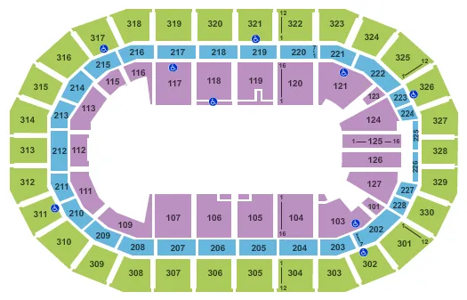  MONSTER JAM Seating Map Seating Chart