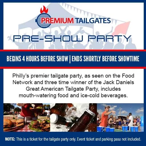 PREMIUM TAILGATE TENT PHL CONCERT TAILGATING Seating Map Seating Chart