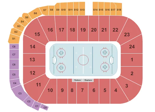  HOCKEY Seating Map Seating Chart