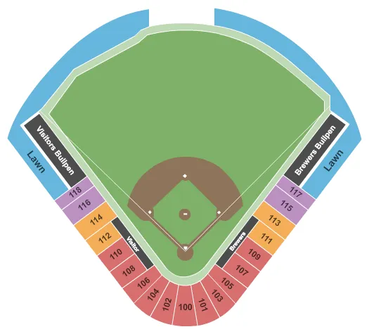  BASEBALL Seating Map Seating Chart