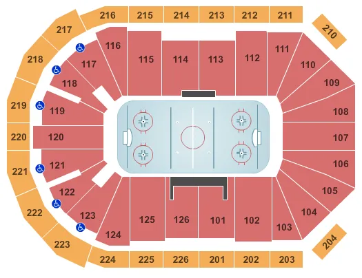  HOCKEY Seating Map Seating Chart