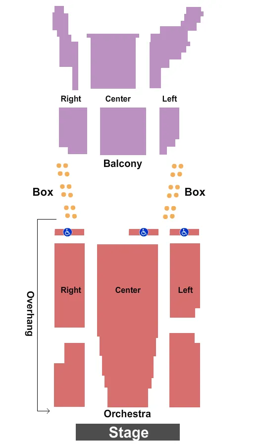  END STAGE Seating Map Seating Chart