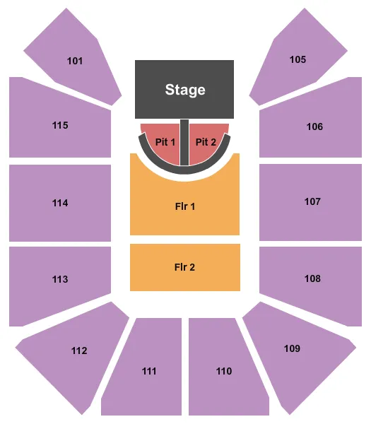  BRAD PAISLEY Seating Map Seating Chart