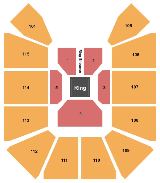  WWE Seating Map Seating Chart