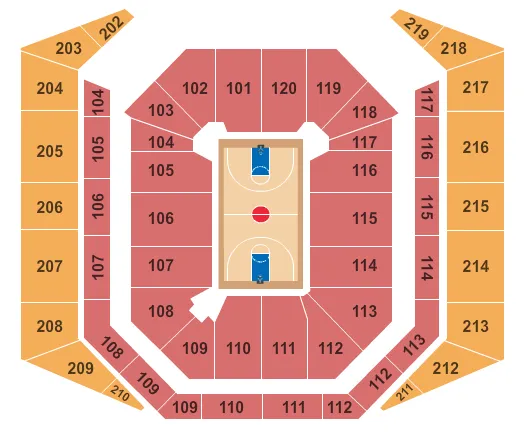  BASKETBALL Seating Map Seating Chart