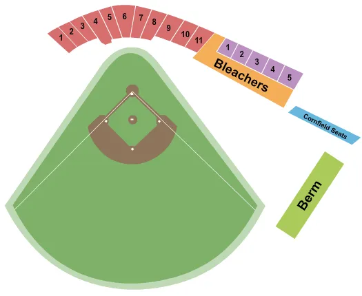  BASEBALL Seating Map Seating Chart