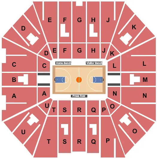 BASKETBALL Seating Map Seating Chart