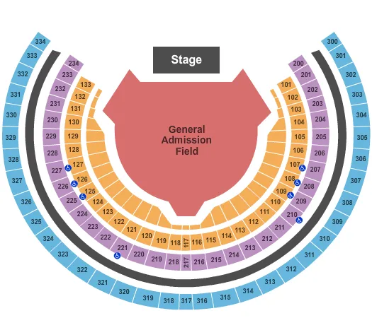  GREEN DAY Seating Map Seating Chart