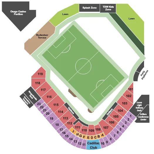  SOCCER Seating Map Seating Chart