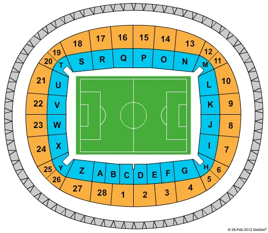  SOCCER Seating Map Seating Chart