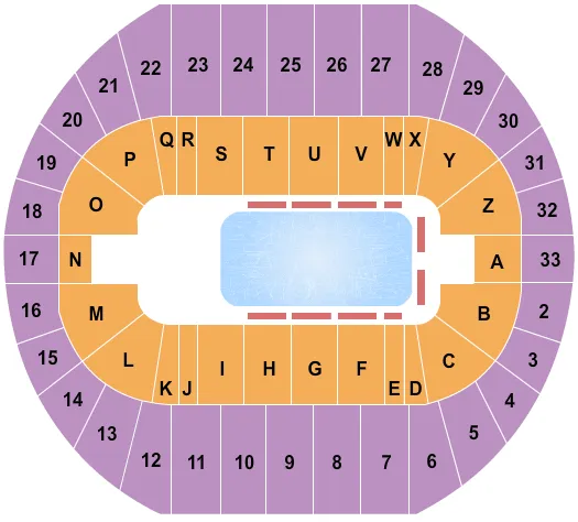  DISNEY ON ICE Seating Map Seating Chart