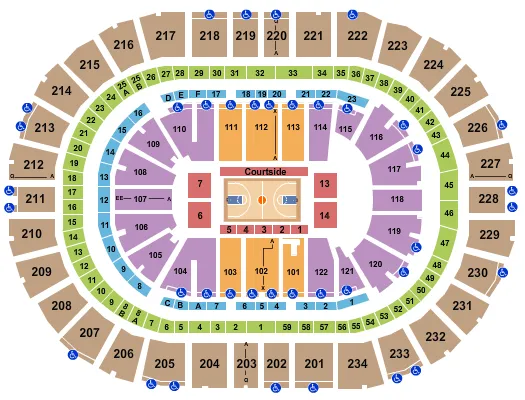  BASKETBALL 2 Seating Map Seating Chart