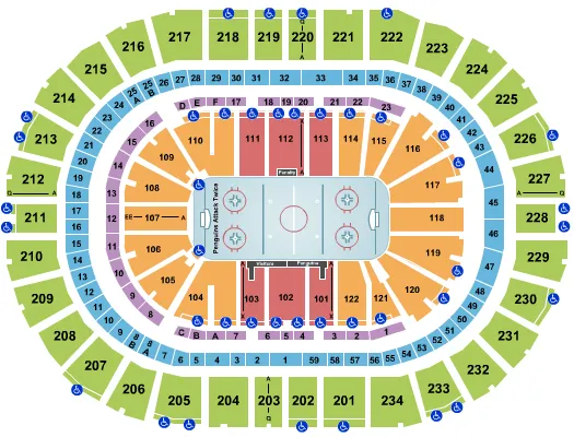  HOCKEY Seating Map Seating Chart