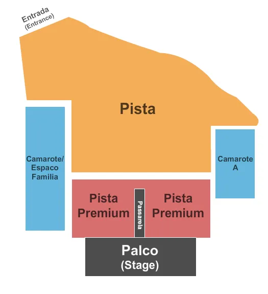  CONCERT 2 Seating Map Seating Chart