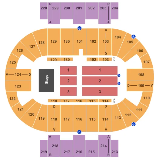  ENDSTAGE 2 Seating Map Seating Chart