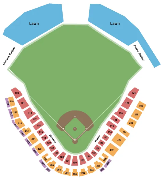  BASEBALL Seating Map Seating Chart