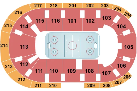  HOCKEY Seating Map Seating Chart