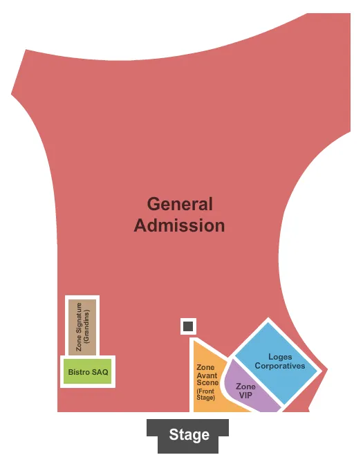  BELL STAGE Seating Map Seating Chart