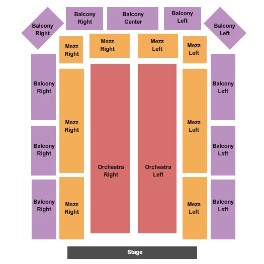  END STAGE Seating Map Seating Chart