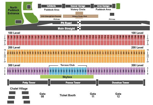  RACE Seating Map Seating Chart