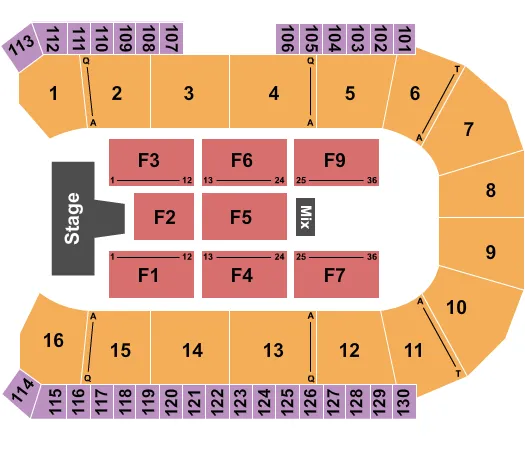  HEDLEY Seating Map Seating Chart