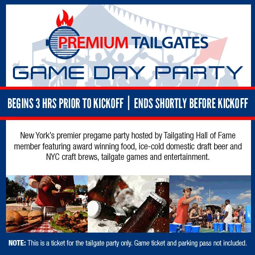 PREMIUM TAILGATE TENT NY PREMIUM TAILGATE JETS Seating Map Seating Chart