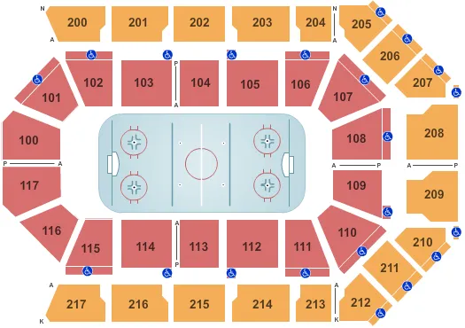  HOCKEY Seating Map Seating Chart