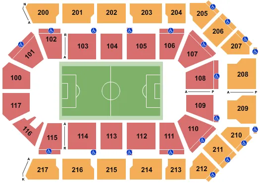  SOCCER Seating Map Seating Chart