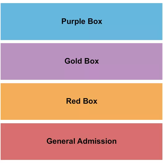  GA BOXES Seating Map Seating Chart