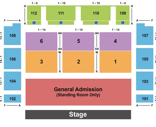  ZZ TOP Seating Map Seating Chart