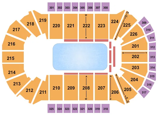  DISNEY ON ICE Seating Map Seating Chart