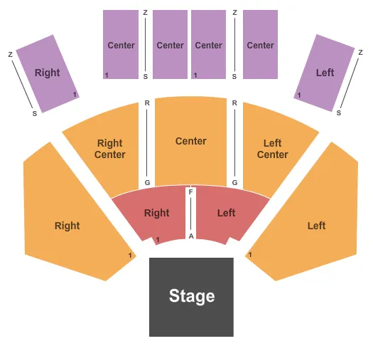  END STAGE Seating Map Seating Chart