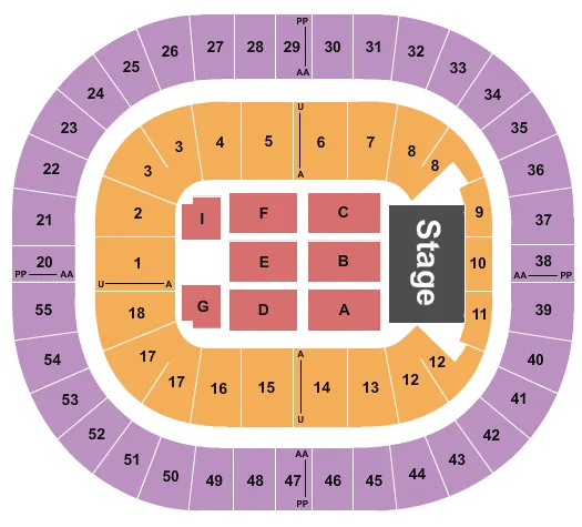  ENDSTAGE Seating Map Seating Chart