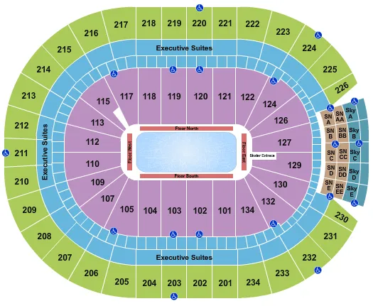  STARS ON ICE Seating Map Seating Chart