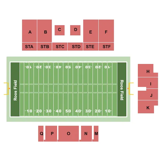  FOOTBALL Seating Map Seating Chart