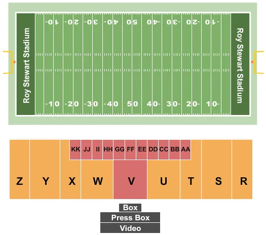  FOOTBALL Seating Map Seating Chart