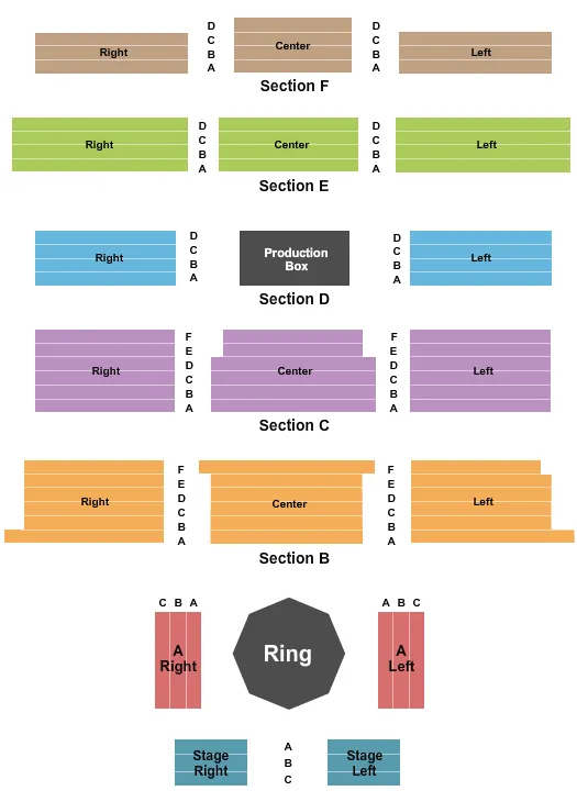 WWE Seating Map Seating Chart