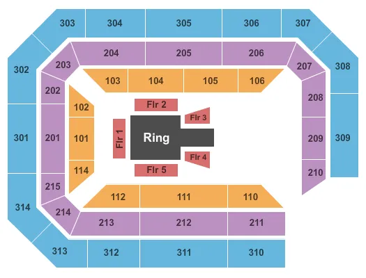  WWE NXT Seating Map Seating Chart