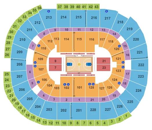  BASKETBALL Seating Map Seating Chart
