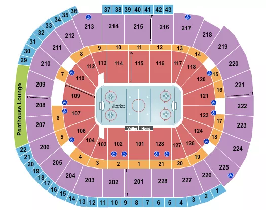  HOCKEY Seating Map Seating Chart