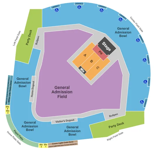  LITTLE BIG TOWN Seating Map Seating Chart