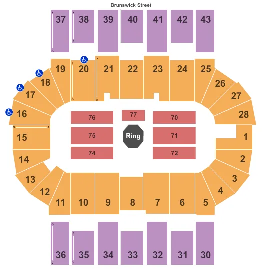  UFC Seating Map Seating Chart