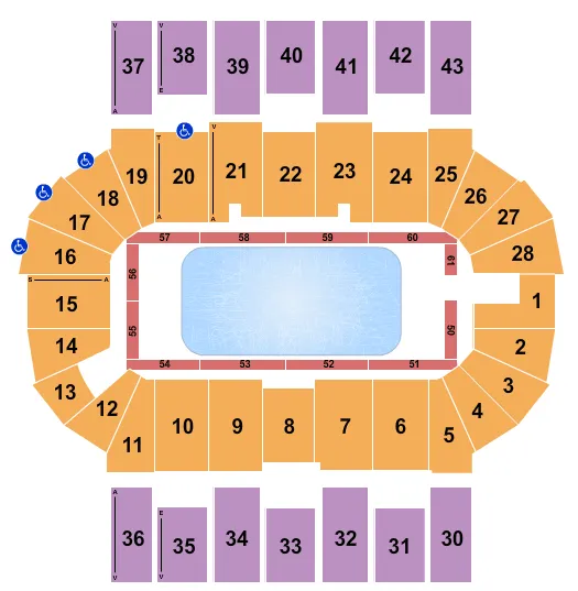  STARS ON ICE Seating Map Seating Chart