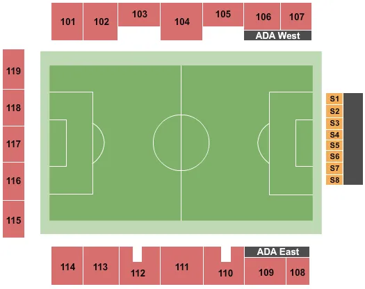  SOCCER Seating Map Seating Chart