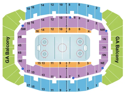  HOCKEY Seating Map Seating Chart