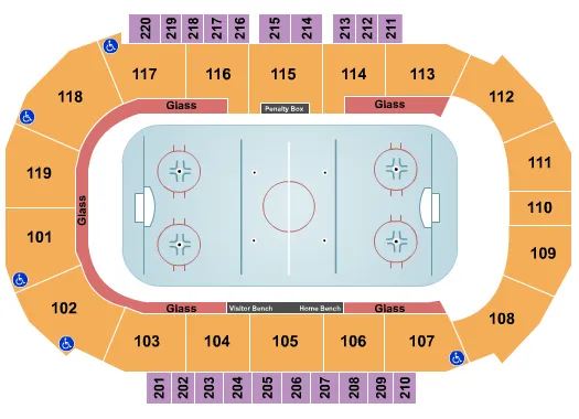  HOCKEY Seating Map Seating Chart