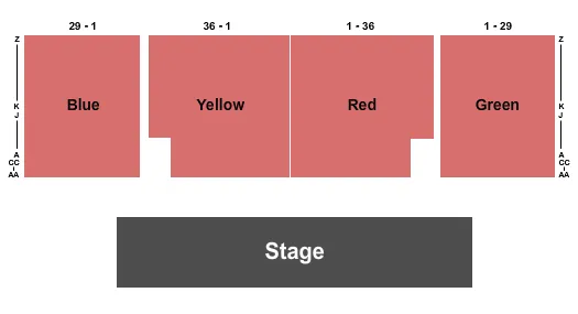  ENDSTAGE Seating Map Seating Chart