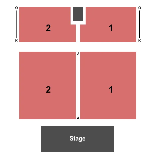  END STAGE Seating Map Seating Chart